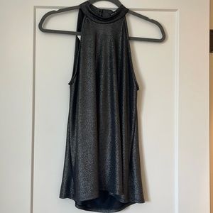 Black sparkle halter